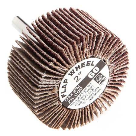 Forney Flap Wheel, Shank Mounted, 2 in x 1 in 60184